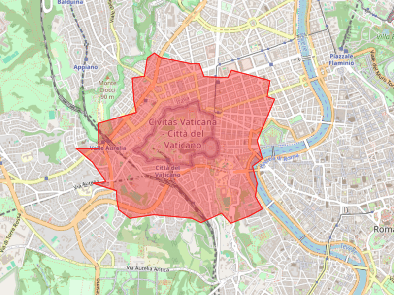 The smallest country in the world, Vatican City has a land mass size expected to be 49 hectares - 7.3 times smaller than the site of Glastonbury. To put that into perspective, the Glastonbury Festival site could encompass Vatican City around 7 times over.