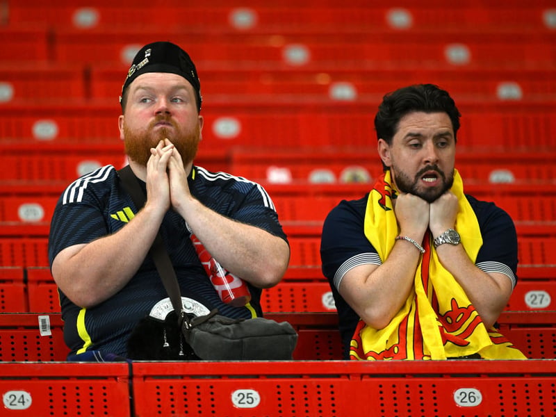 Okay...so this isn't a joyous photo like the others. But it does truly sum up what Euro 2024 meant to the Scottish fans. There was the dejection of going home. But, they'll be back.