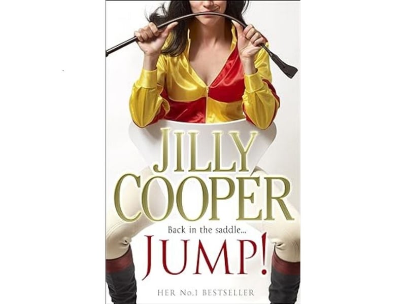Jump! is the ninth in the Rutshire Chronicles, was published in 2010, and scored an average rating of 3.88 from 2,889 reviews. "Etta Bancroft - sweet, kind, still beautiful - adores racing and harbours a crush on one of its stars, the handsome high-handed owner-trainer Rupert Campbell-Black. When her bullying husband dies, Etta's selfish, ambitious children drag her from her lovely Dorset house to live in a hideous modern bungalowin the Cotswold village of Willowwood. Etta's life is transformed when she finds a horribly mutilated filly wandering in the woods. She names her Mrs Wilkinson and nurses her back to health. The filly charms everyone in the village, and when tests reveal her to be a spectacularly well-bred racehorse a village syndicate is formed to put the filly into training. Captivating vast crowds as she progresses from point-to-point to major races, she brings fame and fortune to the syndicate, until, at last, she is entered in the greatest jump race of them all. Can Mrs Wilkinson win the Grand National? And can Etta gain her heart's desire?"
