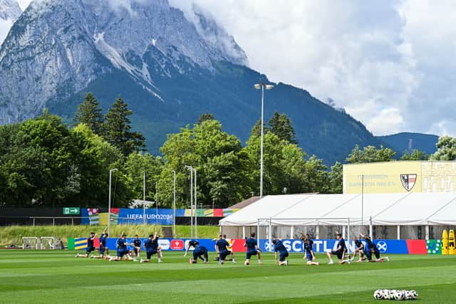 Scotland were afforded a warm welcome in Garmisch-Partenkirchen.