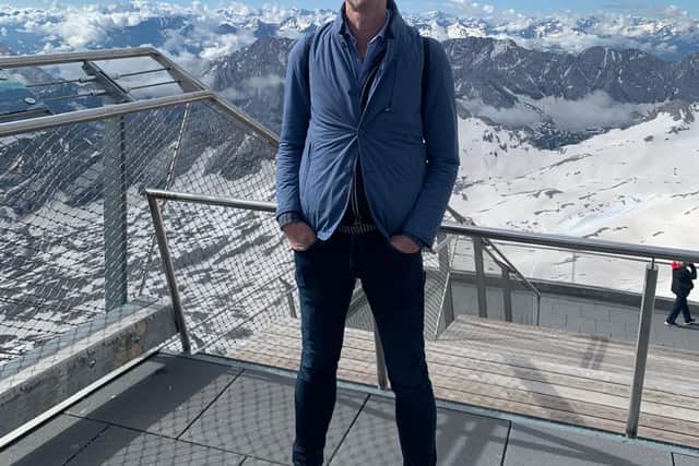 Our man Alan Pattullo at the Zugspitze.