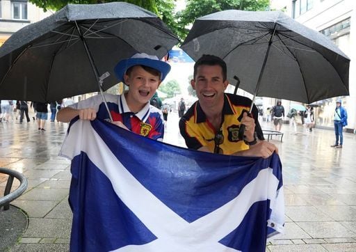 It was temperamental weather in Germany, but it didn't stop Scotland fans having a party.