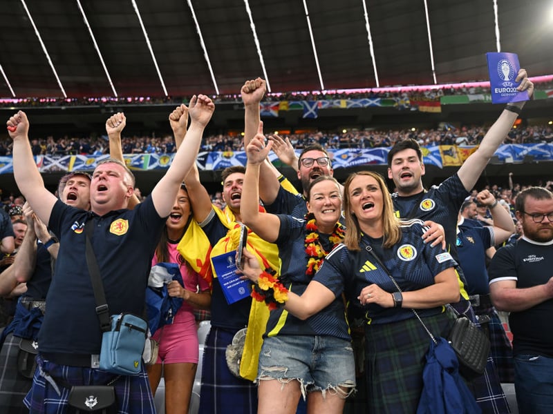 Fans take in the atmosphere in Munich. The result may have been forgettable, but the experience was not.