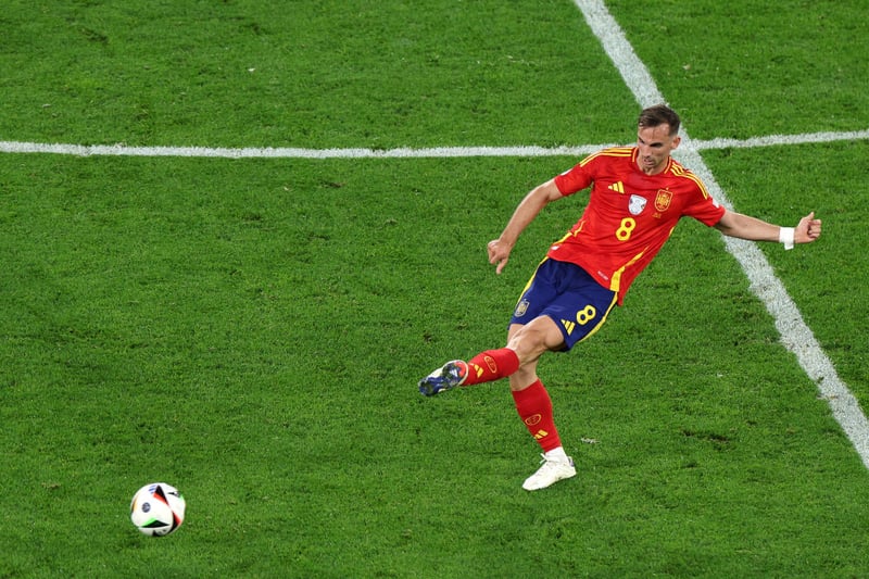 The Paris Saint-Germain midfielder had an outstanding tournament in Germany. He's scored two and assisted a further two for Spain in five appearances. He has a 91.1% pass accuracy rate. His average rating for the tournament was an incredible 8.04.