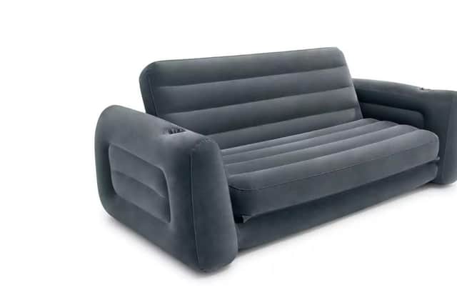 An Intex inflatable sofa