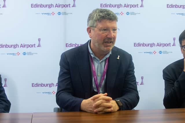 Edinburgh Airport chief executive said VINCI ownership would enable it to expand faster. (Photo by Lisa Ferguson/The Scotsman)