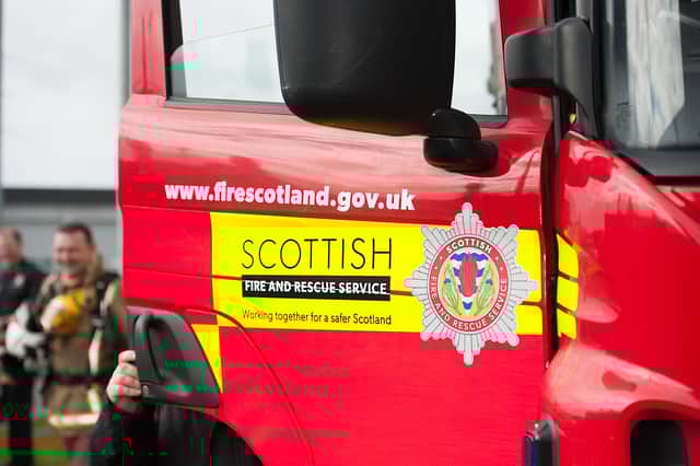 The fire occurred in the Borders.