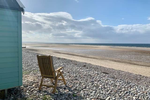 Plenty of space on the wide open Findhorn Beach