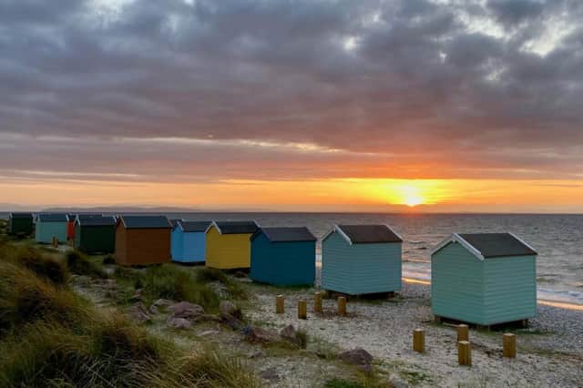 The beach huts allow you to stay all day