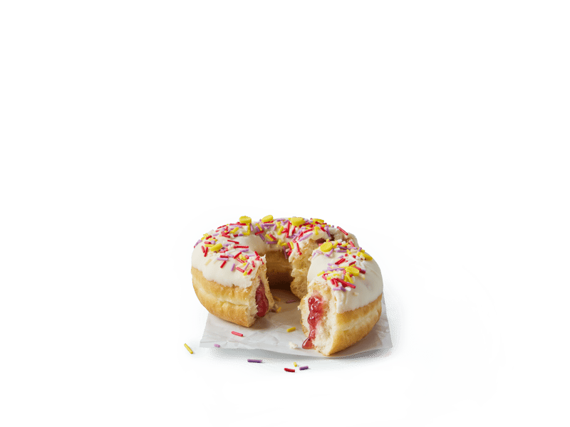 What says ‘happy birthday’ better than a ring donut with a strawberry flavoured filling, topped with a buttercream-flavoured icing and sprinkles?! McDonald’s will donate 20p from each Birthday Cake Donut sale to Ronald McDonald House Charities UK, which also celebrates its 35th birthday this year!