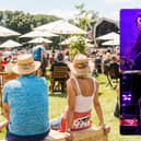 (Top to bottom right) Chaka Khan and Dionne Warwick are among the big names heading to Glynde Place this weekend for the 2024 Love Supreme jazz festival (Credit: Love Supreme/Getty Images)