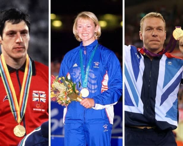 Three of the Scottish athletes who have struck gold at the Olympics.