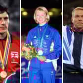 Three of the Scottish athletes who have struck gold at the Olympics.