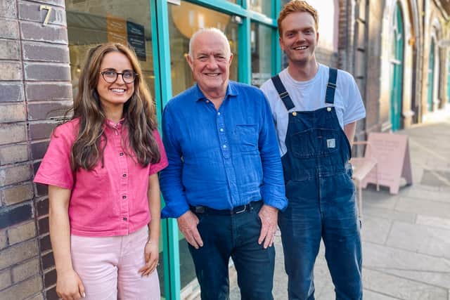 Rick Stein, Lara and Cameron Dixon of Bare Bones Chocolate