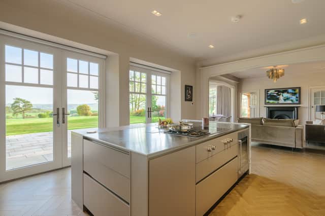 Double doors have been added in the kitchen