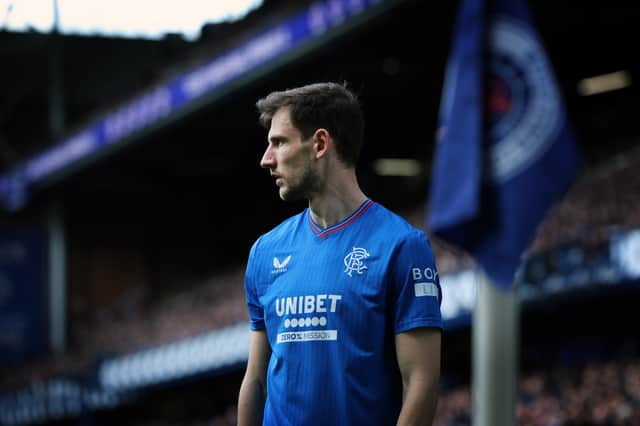Former Rangers defender Borna Barisic. Cr: Getty Images.
