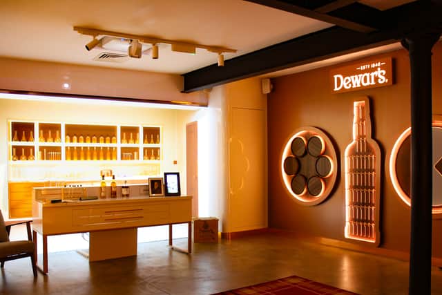 Part of the new Dewar's Aberfeldy warehouse experience
