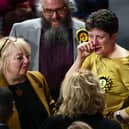 Alison Thewliss of the SNP looks on at the count after losing her Glasgow Central seat (Picture: Jeff J Mitchell/Getty Images)