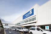 The flight landed at Glasgow Airport.