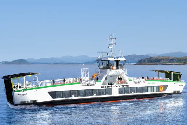 A visualisation of the planned new electric ferries