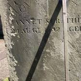 A gravestone at Newton Parish Church
