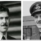 Victoria Cross winners Flt Lt John Cruickshank (left), now of Aberdeen, and the late Canadian airman Flt Lt David Hornell . The 80th anniversary of their honour will be commemorated this week in skies over Scotland. PIC: Contributed.