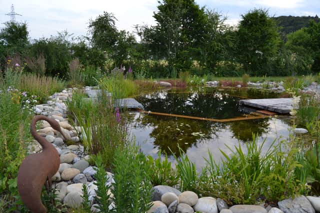 Water features include ponds for wildlife, and for swimming