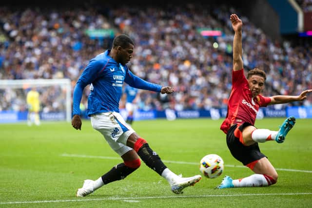 Dujon Sterling drove forward when possible for Rangers.