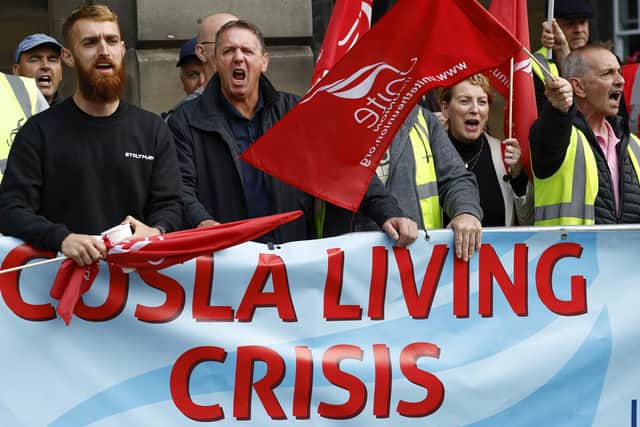 Protests have been held over council and IJB decisions