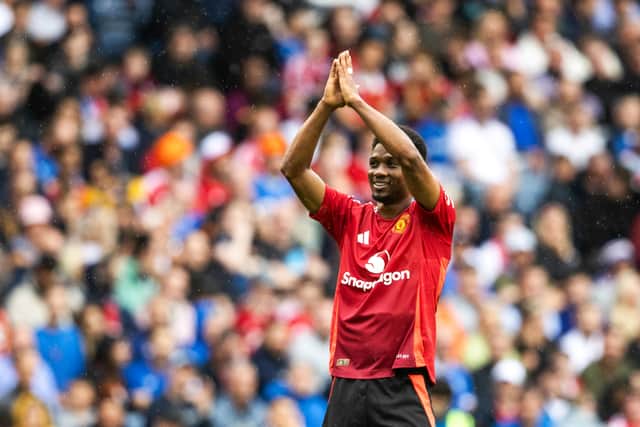 Amad Diallo impressed for Man Utd at Murrayfield.