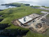 A general view of the planned spaceport in Unst