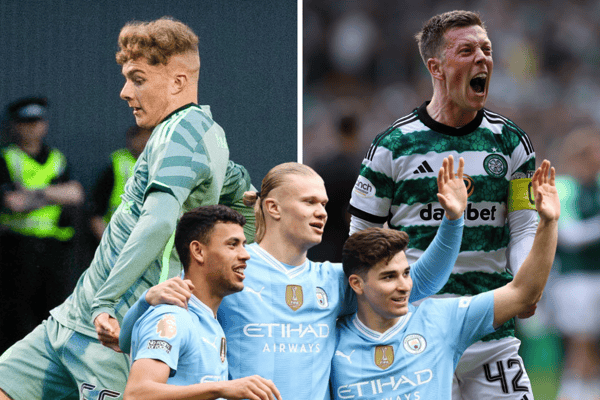 Here's how we expect Celtic and Manchester City to line-up for their friendly clash in the North Carolina. Cr: SNS/Getty Images.