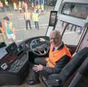 John Swinney announced Scottish Government support for zero-emissions buses during a visit to the Stagecoach depot in Dunfermline (Picture: Jane Barlow/PA)