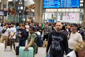 Travelers wait inside the Gare du Nord train station at the 2024 Summer Olympics in Paris. Picture: AP Photo/Mark Baker