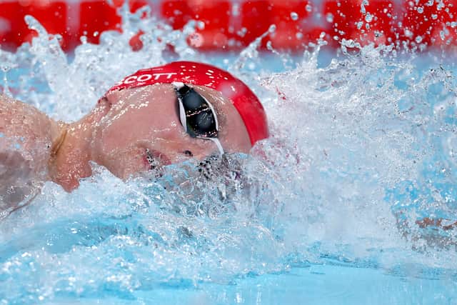 Duncan Scott goes for a medal on Monday night.
