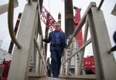 Labour leader Sir Keir Starmer, seen during a visit to the Port of Holyhead in Wales, has pledged to make Britain a clean energy superpower (Picture: Peter Byrne/PA)