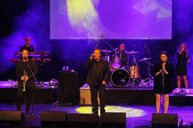 Russell Crowe with some members of his band