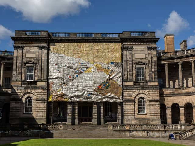 Installation by Ibrahim Mahama PIC: Courtesy of Talbot Rice Gallery