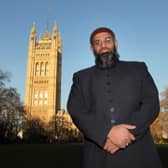Anjem Choudary poses for photographs outside the Houses of Parliament in London in 2010 (Picture: Oli Scarff/Getty Images)