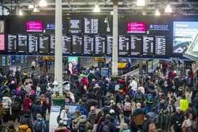 Edinburgh Waverley Railway Station.