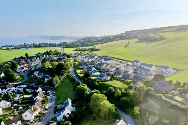 The Bronze Age jewellery was discovered by archaeologists as they worked on the site for this housing development at Rosemarkie in the Black Isle. PIC: GUARD Archaeology.