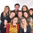The NewsRevue crew (Emma Taylor pictured front right)