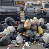 Overflowing bins were a common sight during previous strike action in Edinburgh in 2022
