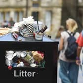Piles of rubbish lined the streets in Edinburgh during prolonged industrial action in 2022. Picture: Lisa Ferguson