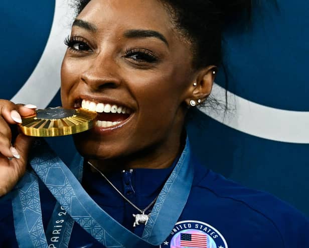 Here are 20 of the best quotes from gymnastics GOAT, Simone Biles. Cr: Getty Images.
