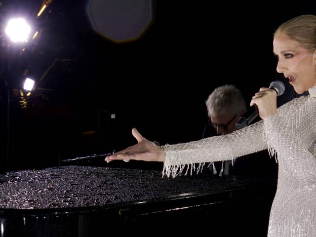 Celine Dion delivered a gold medal performance during the opening ceremony of the Paris Olympics (Screengrab by IOC via Getty Images)