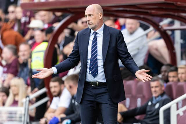 Philippe Clement's Rangers team drew 0-0 with Hearts in their Premiership opener