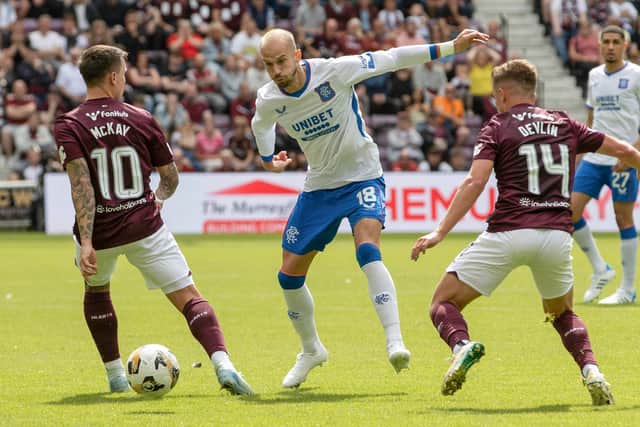 Vaclav Cerny made his debut for Rangers