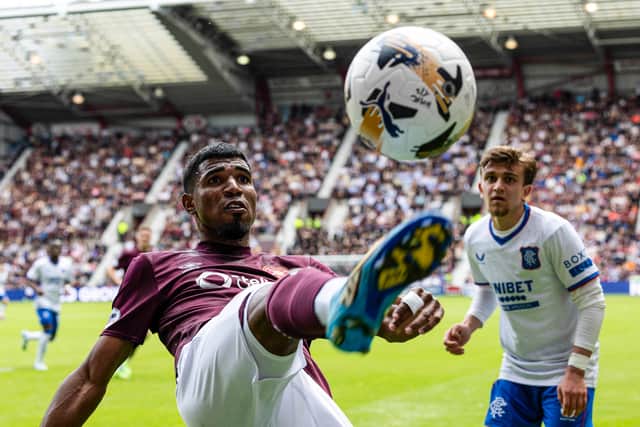 Gerald Taylor impressed on his debut for Hearts