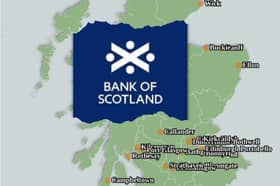 A score of Bank of Scotland branches are slated for closure